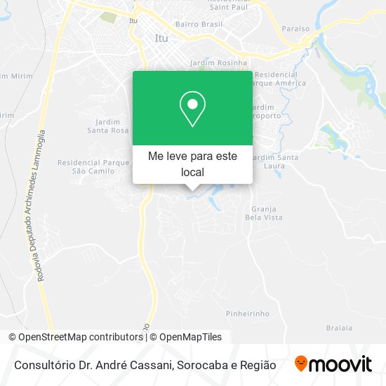 Consultório Dr. André Cassani mapa