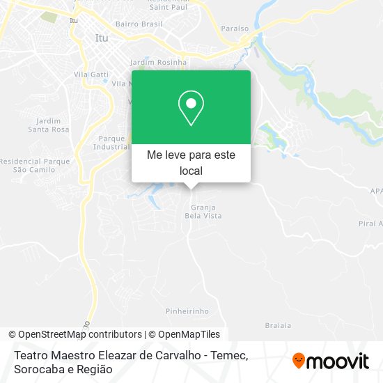 Teatro Maestro Eleazar de Carvalho - Temec mapa