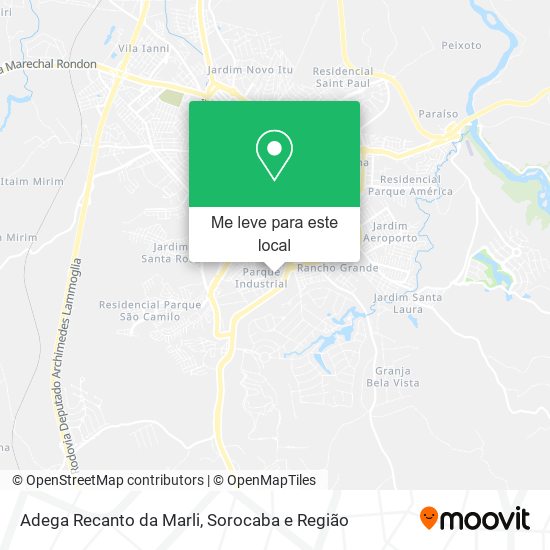 Adega Recanto da Marli mapa