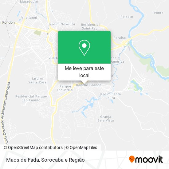 Maos de Fada mapa