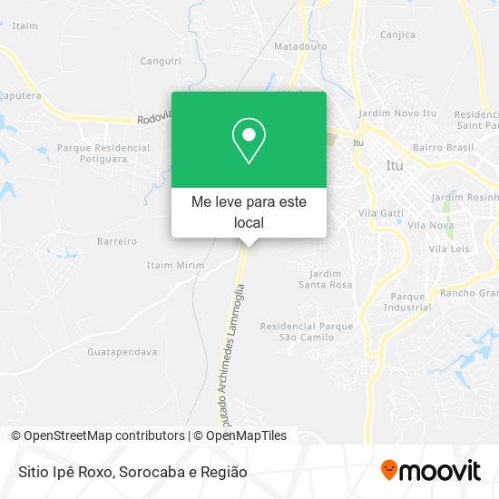 Sitio Ipê Roxo mapa