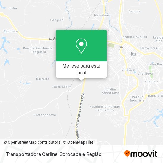 Transportadora Carline mapa