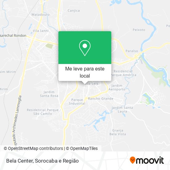 Bela Center mapa