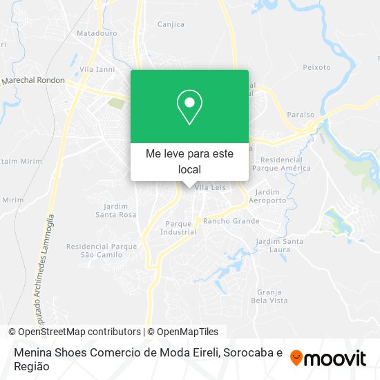 Menina Shoes Comercio de Moda Eireli mapa