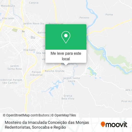 Mosteiro da Imaculada Conceição das Monjas Redentoristas mapa