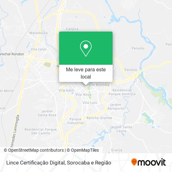 Lince Certificação Digital mapa