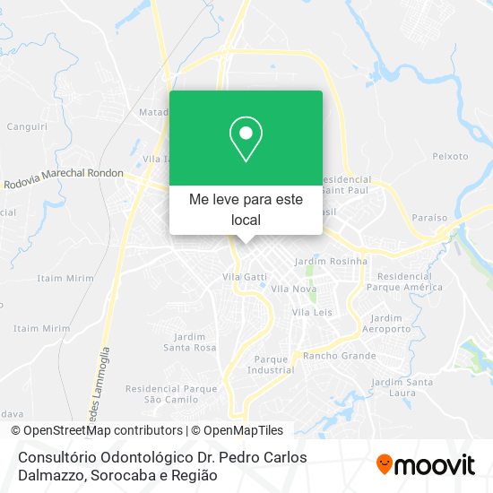 Consultório Odontológico Dr. Pedro Carlos Dalmazzo mapa