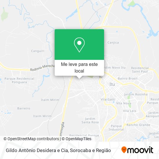 Gildo Antônio Desidera e Cia mapa