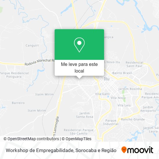 Workshop de Empregabilidade mapa