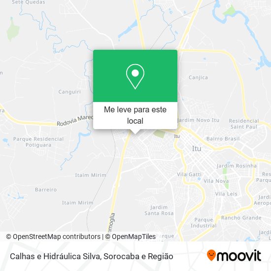 Calhas e Hidráulica Silva mapa