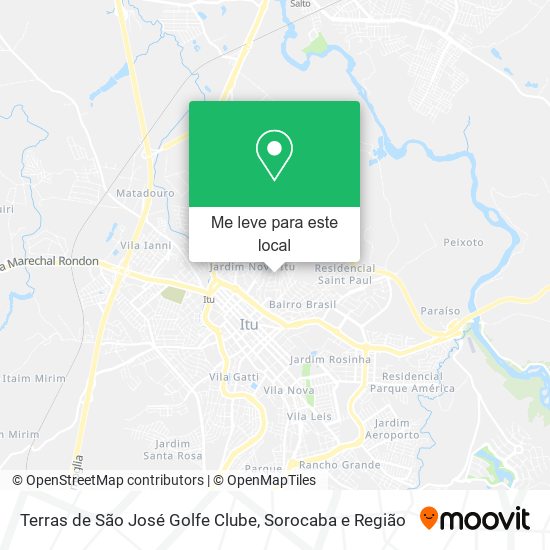 Terras de São José Golfe Clube mapa