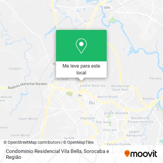 Condomínio Residencial Vila Bella mapa