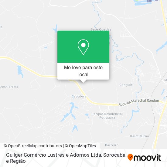 Guilger Comércio Lustres e Adornos Ltda mapa