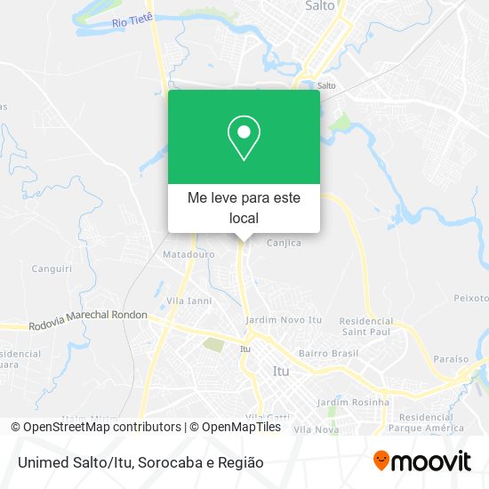 Unimed Salto/Itu mapa