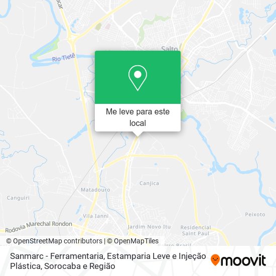 Sanmarc - Ferramentaria, Estamparia Leve e Injeção Plástica mapa