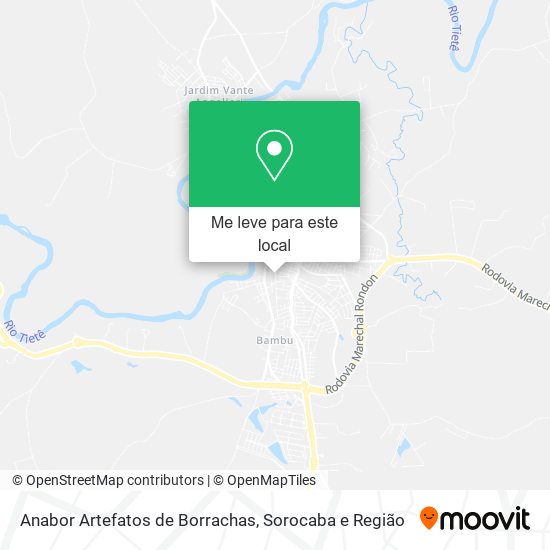 Anabor Artefatos de Borrachas mapa
