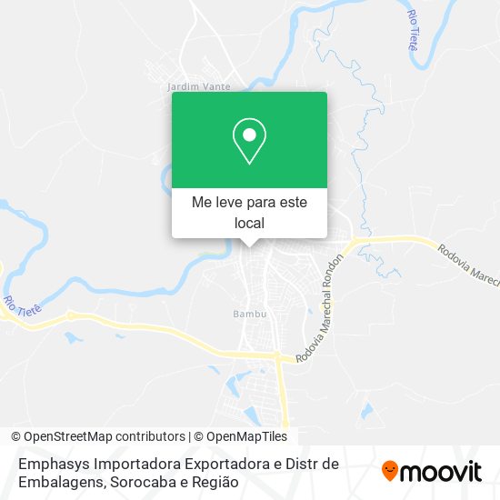 Emphasys Importadora Exportadora e Distr de Embalagens mapa