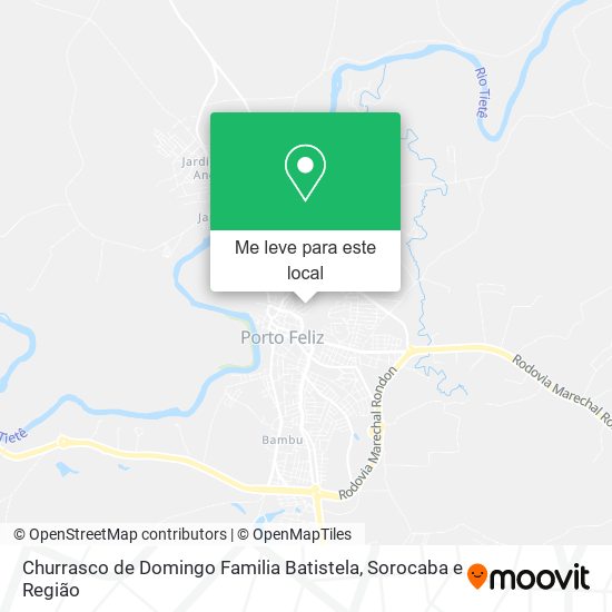 Churrasco de Domingo Familia Batistela mapa