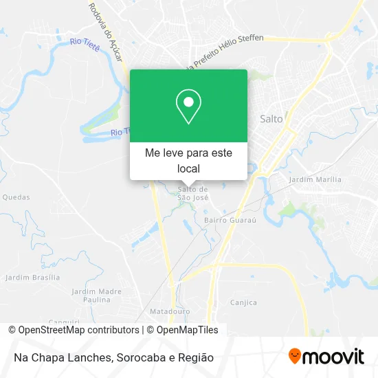 Na Chapa Lanches mapa
