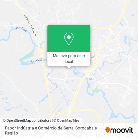 Fabor Indústria e Comércio de Serra mapa