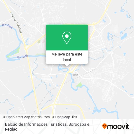 Balcão de Informações Turísticas mapa