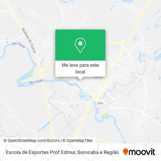 Escola de Esportes Prof Edmur mapa