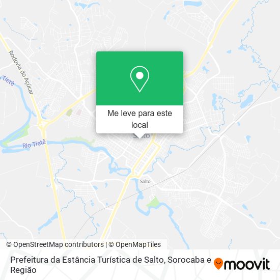 Prefeitura da Estância Turística de Salto mapa