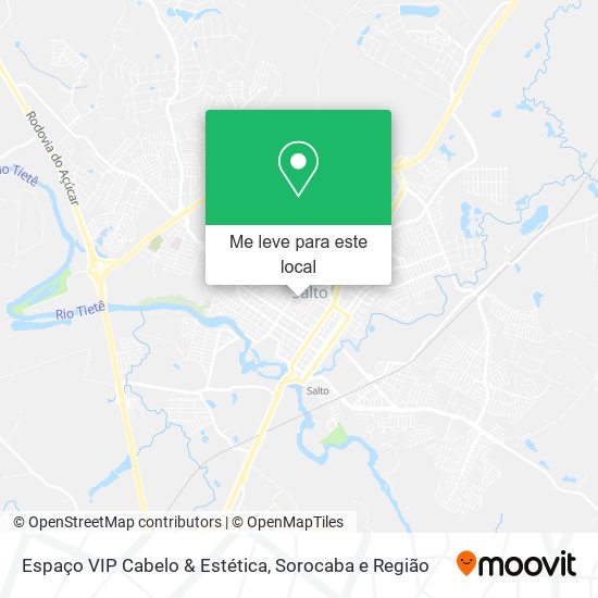 Espaço VIP Cabelo & Estética mapa