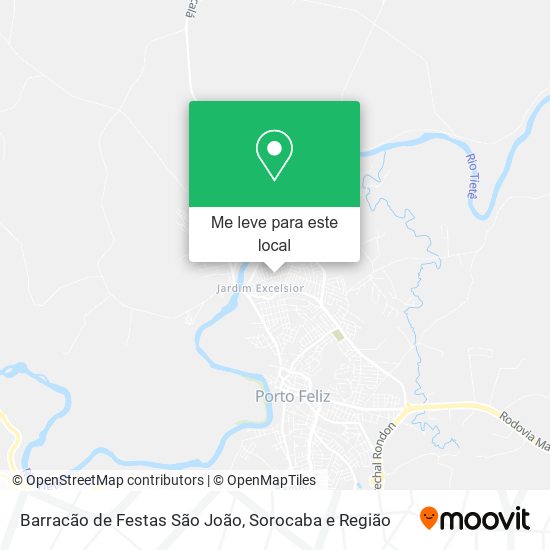 Barracão de Festas São João mapa