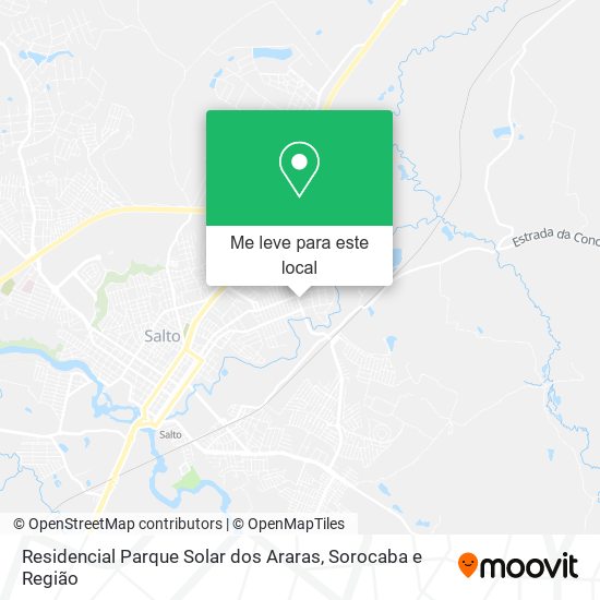 Residencial Parque Solar dos Araras mapa