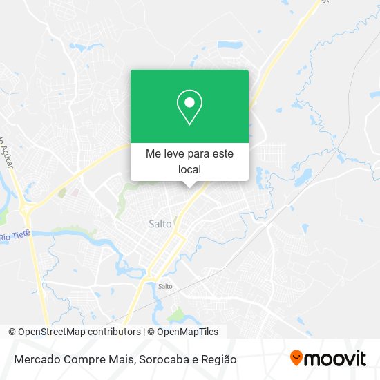 Mercado Compre Mais mapa