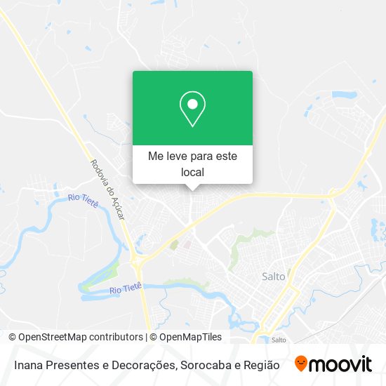 Inana Presentes e Decorações mapa