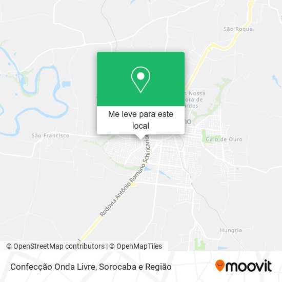 Confecção Onda Livre mapa