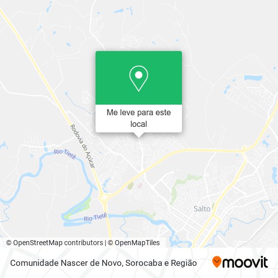 Comunidade Nascer de Novo mapa