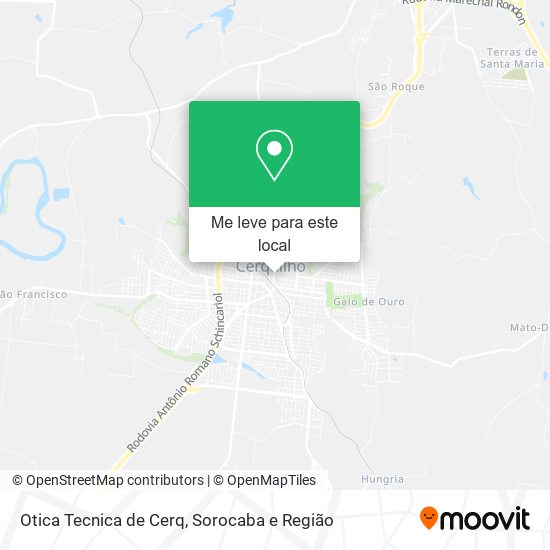Otica Tecnica de Cerq mapa