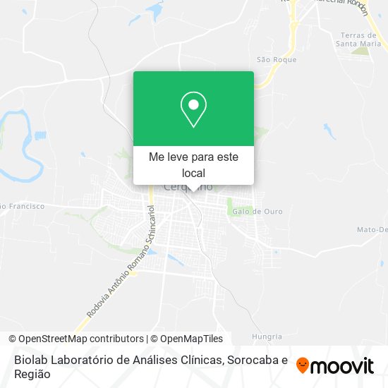 Biolab Laboratório de Análises Clínicas mapa