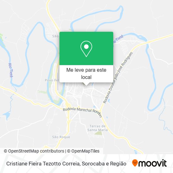 Cristiane Fieira Tezotto Correia mapa