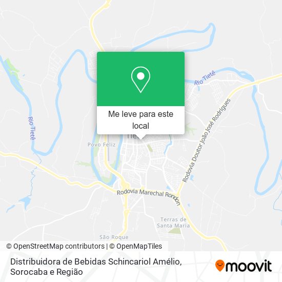 Distribuidora de Bebidas Schincariol Amélio mapa