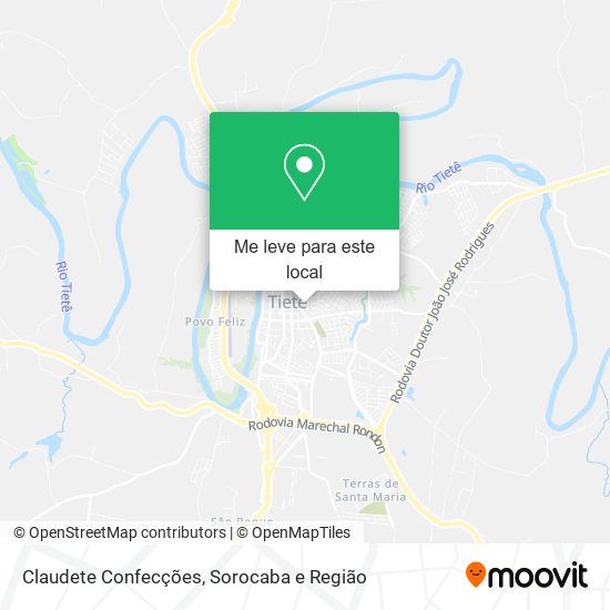 Claudete Confecções mapa