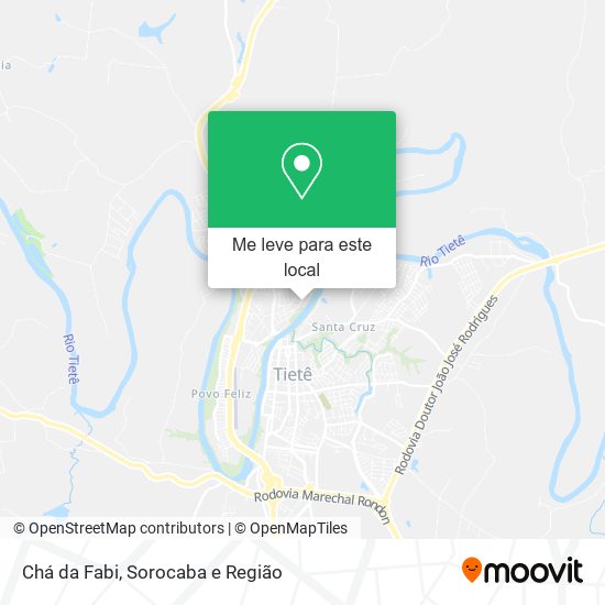 Chá da Fabi mapa