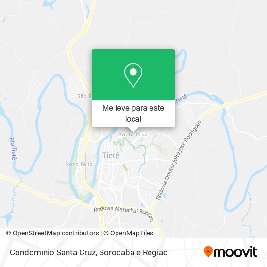 Condomínio Santa Cruz mapa