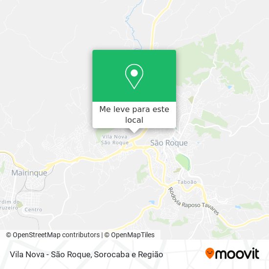 Vila Nova - São Roque mapa