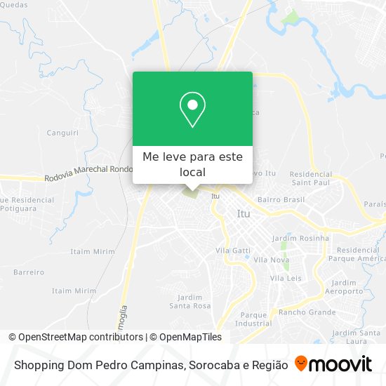 Shopping Dom Pedro Campinas mapa