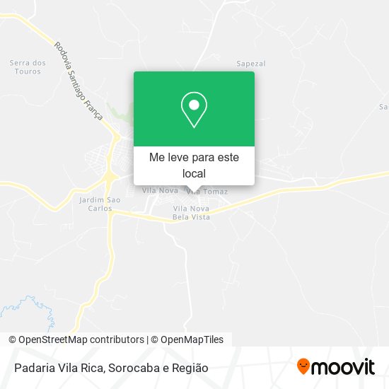 Padaria Vila Rica mapa