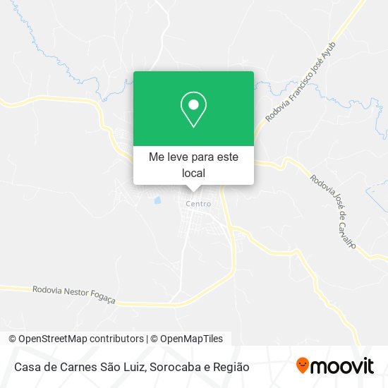 Casa de Carnes São Luiz mapa