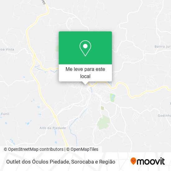 Outlet dos Óculos Piedade mapa