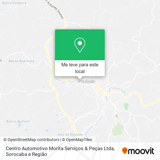 Centro Automotivo Morita Serviços & Peças Ltda mapa