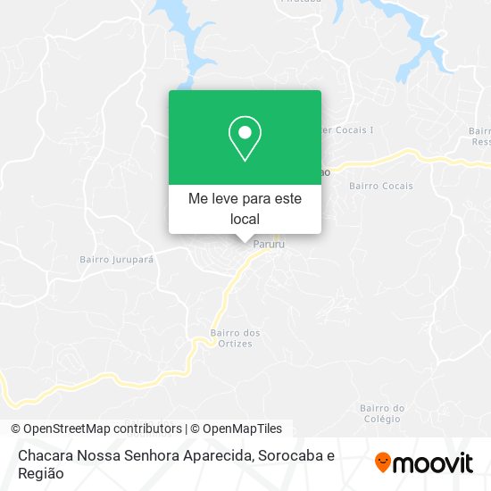 Chacara Nossa Senhora Aparecida mapa