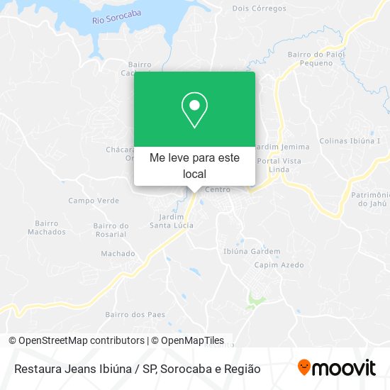 Restaura Jeans Ibiúna / SP mapa