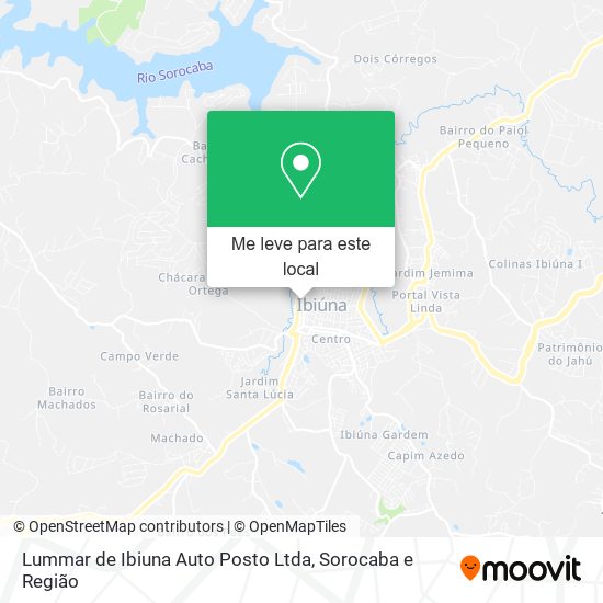 Lummar de Ibiuna Auto Posto Ltda mapa